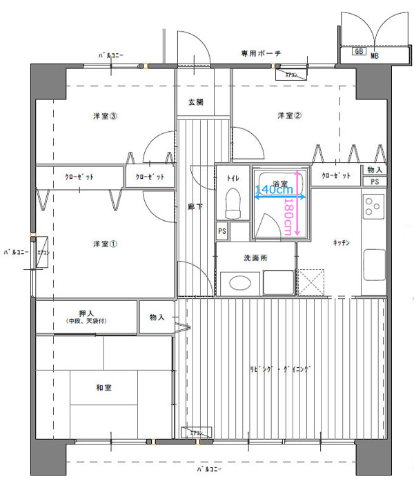 マンションのお風呂の広さの平均は ユニットバスの規格サイズから考える